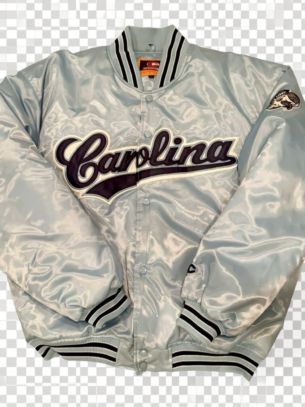 Vintage North Carolina Satin Bomber Jacket - Size Men’s XL
